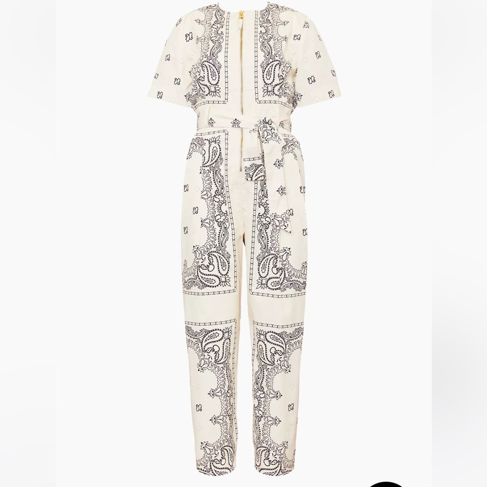 New with tags Tory Burch Turkish cotton jumpsuit size L